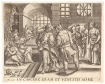 "В темнице был, и вы пришли ко мне" - Гравюра (XVI век, Нидерланды) 42 х 29,6 см Иллюстрации инфо 2030g.